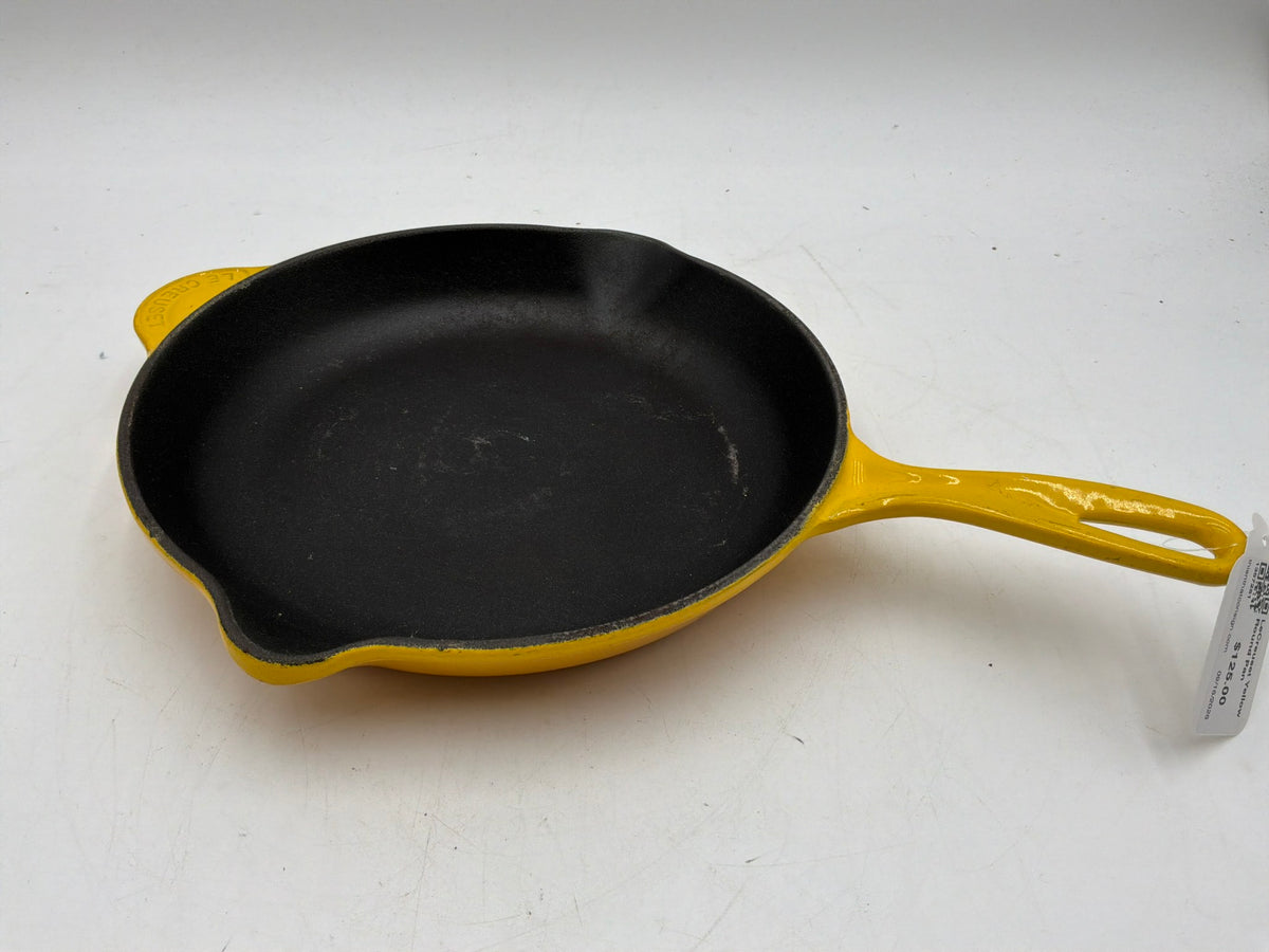 LeCreuset Yellow Round Pan