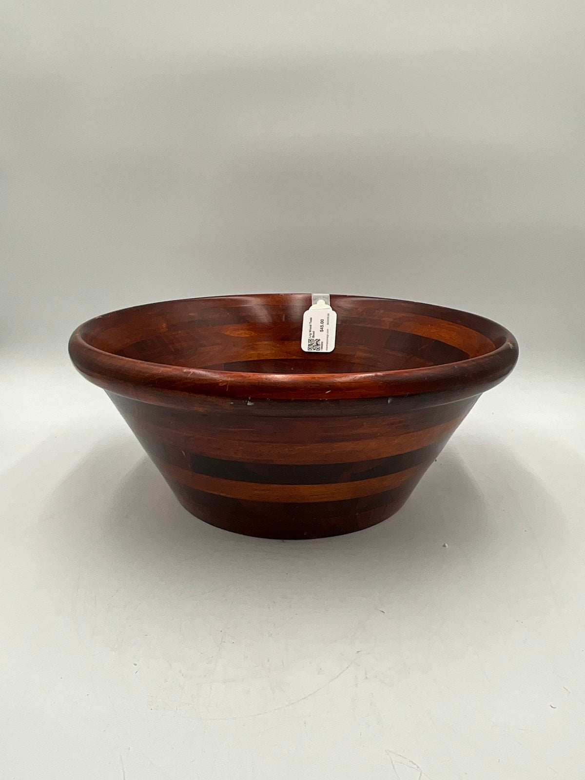 Lrg Wood Teak Bowl