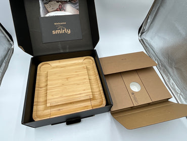 NIB Smirly Bamboo Serving Tray