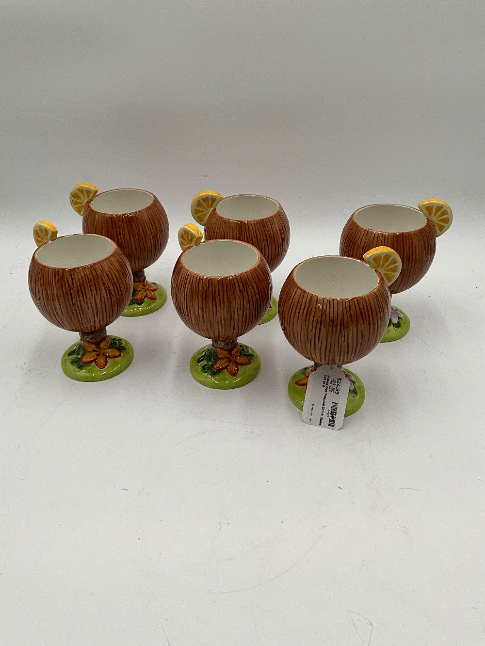 Inside Out Tropical Drink Glass Set of 6