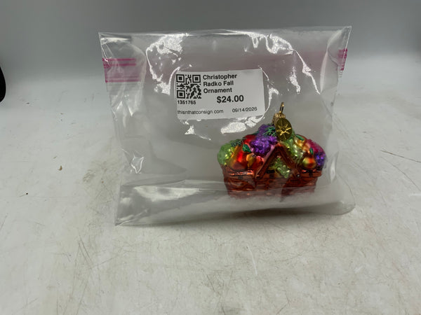 Christopher Radko Fall Ornament