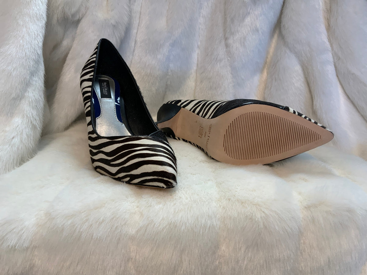 NEW White House Black Market Zebra Heels sz 7.5