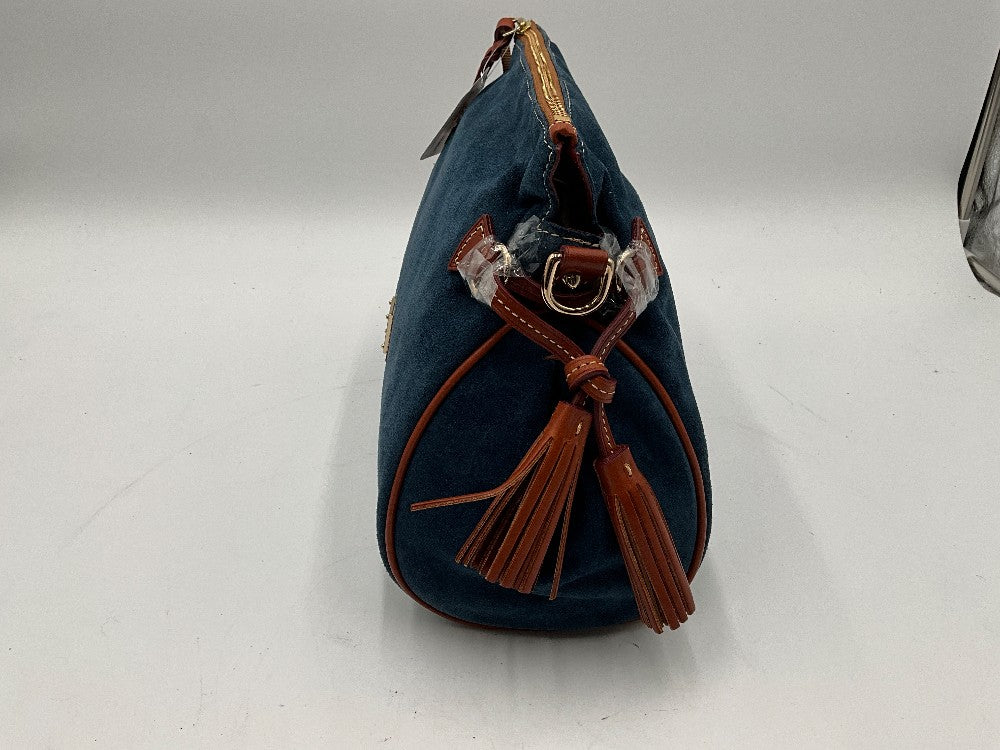 NWT! Dooney & Bourke Blue Suede Satchel