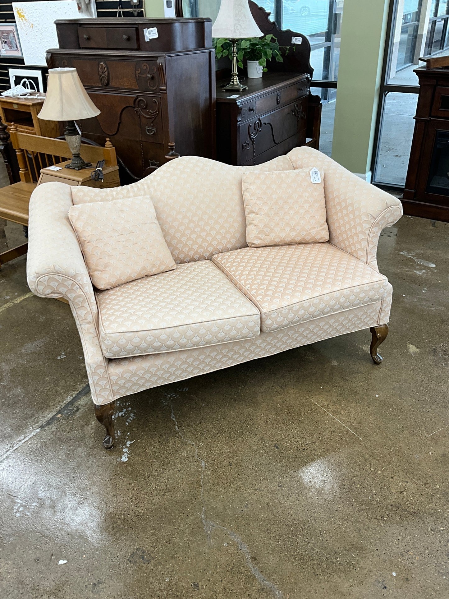 Antique Pink Loveseat