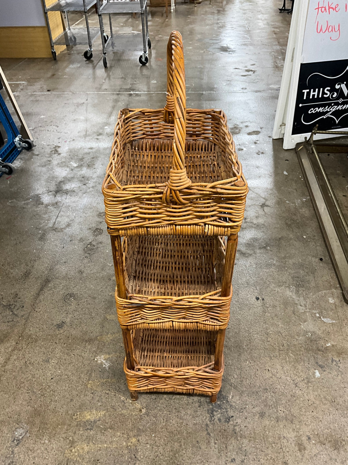 3 Tier Wicker Stand