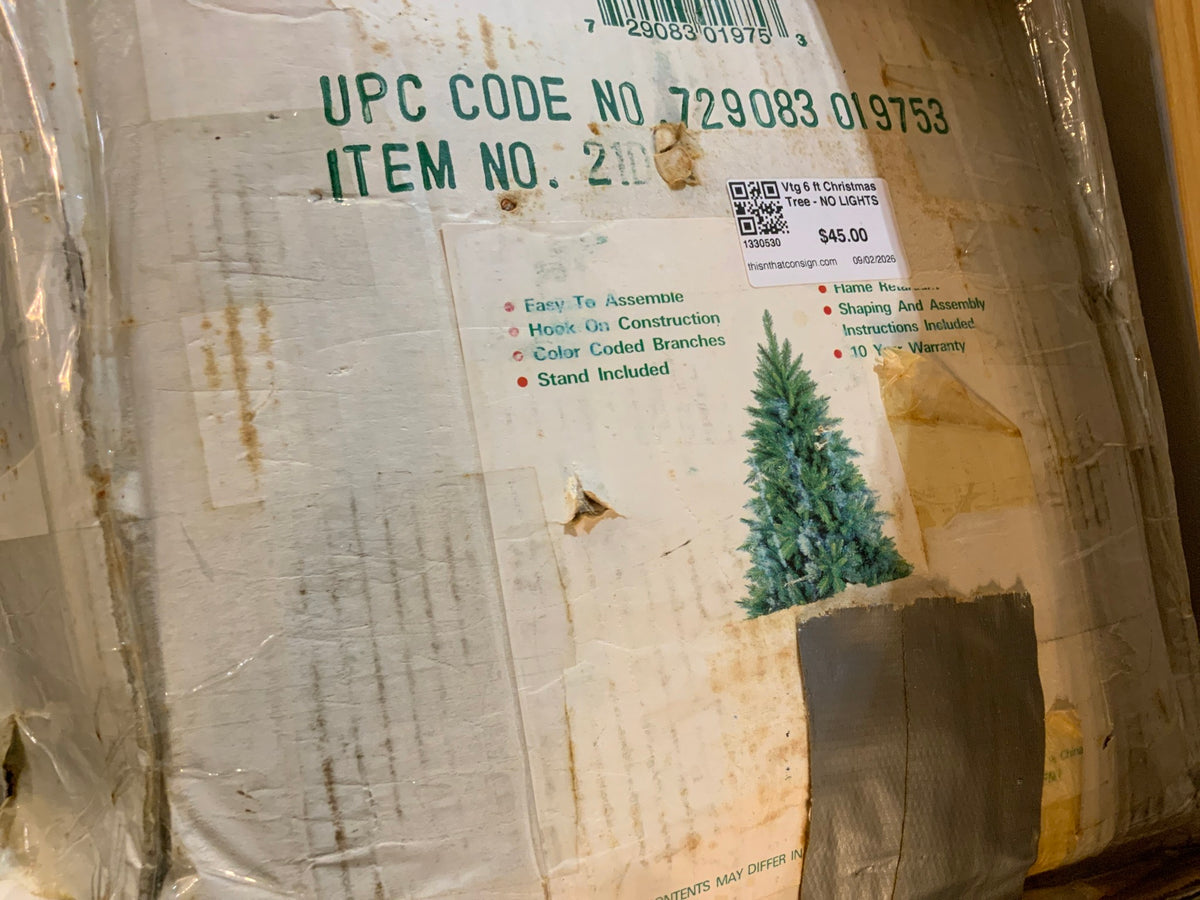 Vtg 6 ft Christmas Tree - NO LIGHTS