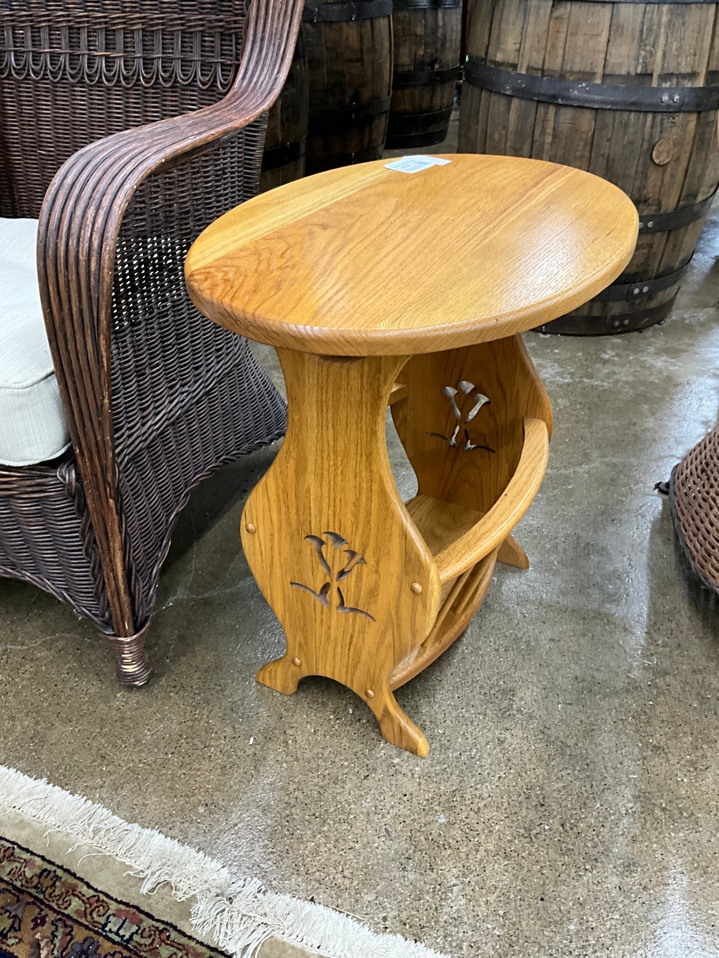 Wood Magazine Rack Wood Table 