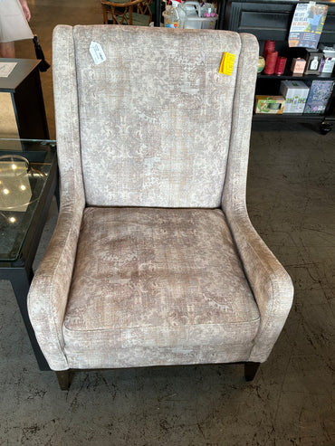 Tan Printed Accent Chair