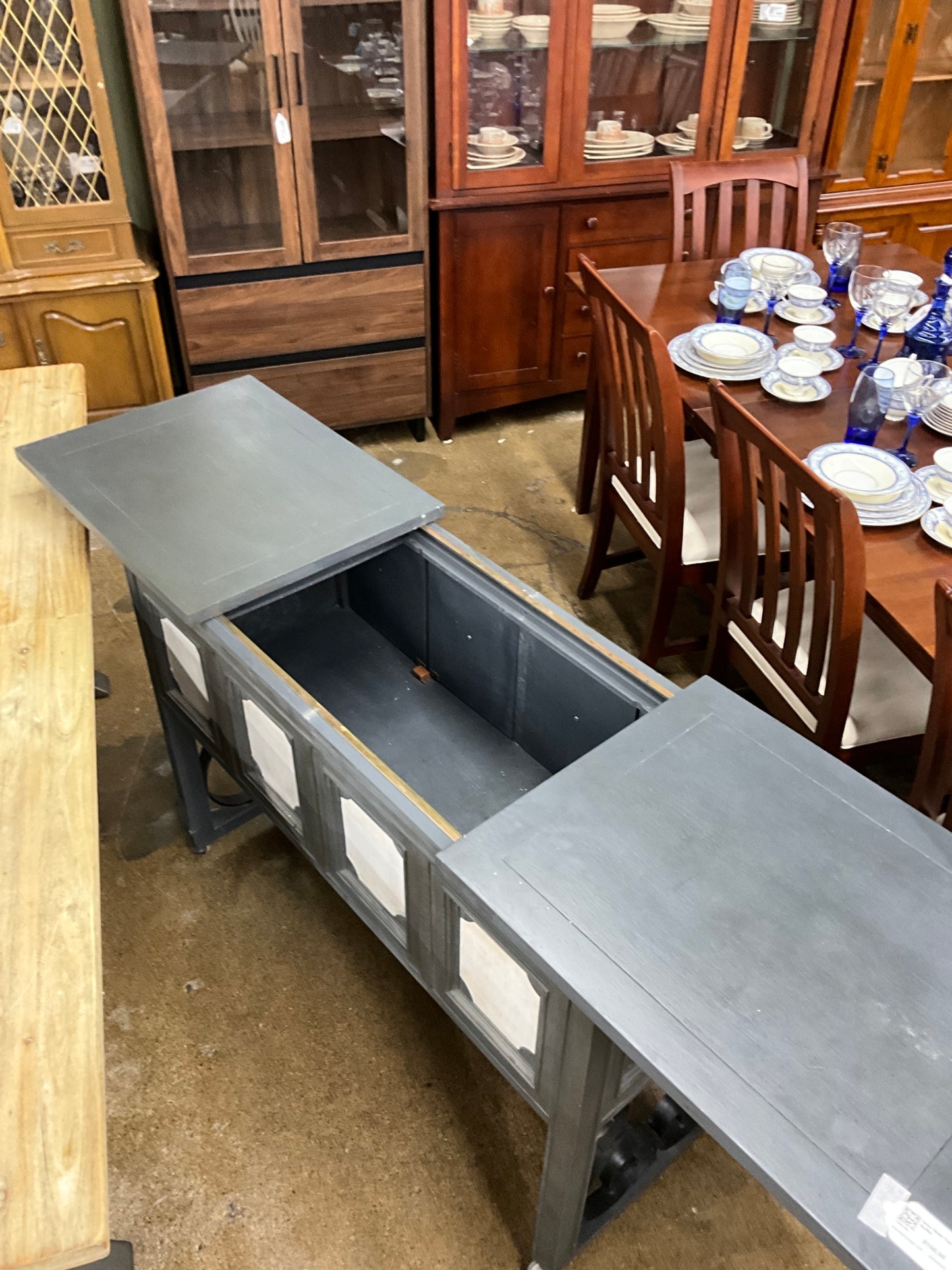 Grey Slide Top Buffet