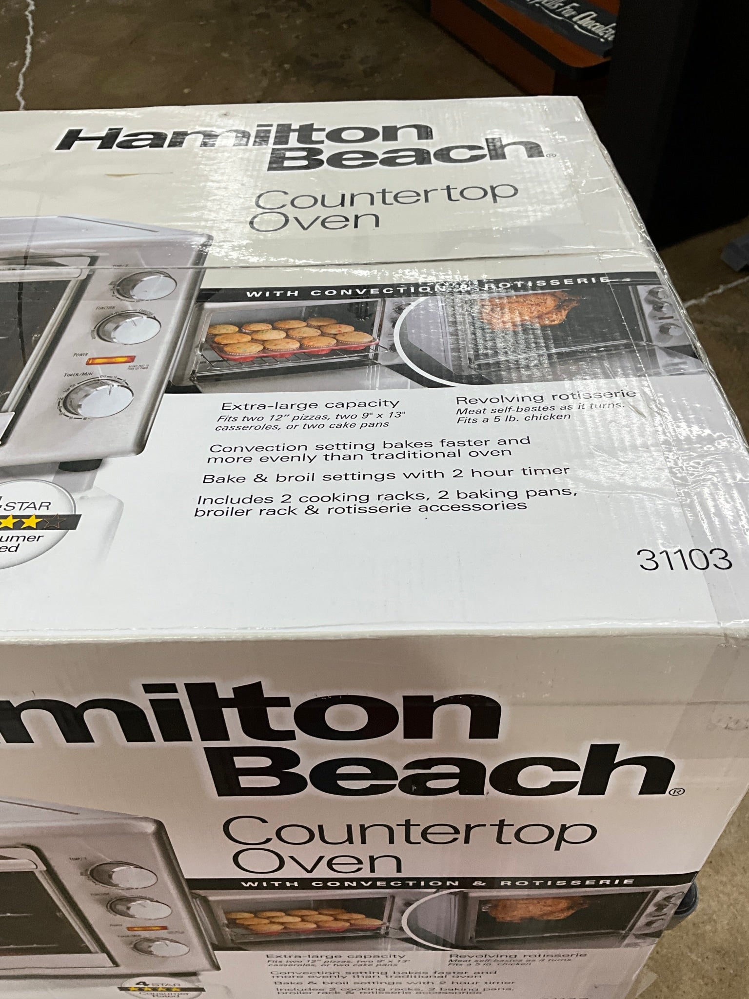 NIB Hamilton Beach Countertop Oven