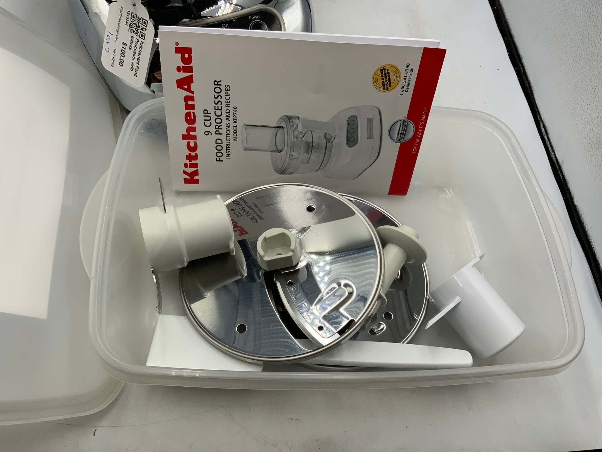 Kitchenaid Food Processor with Extras