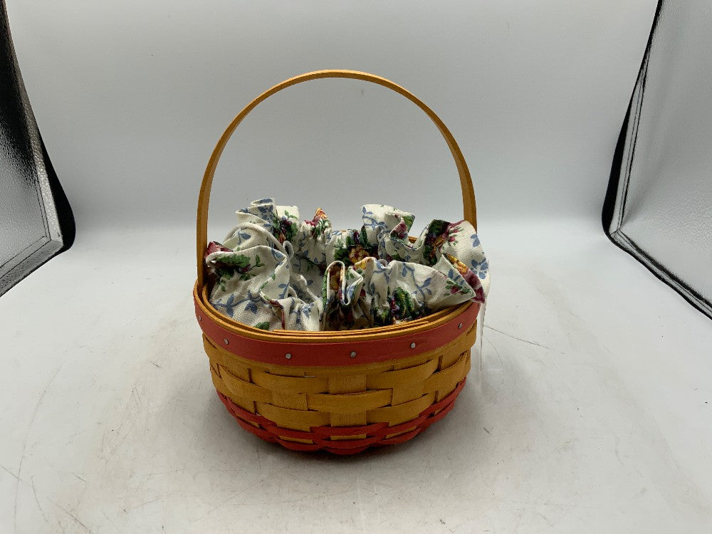 Longaberger 1998 Basket w/ Jewelry Pouch