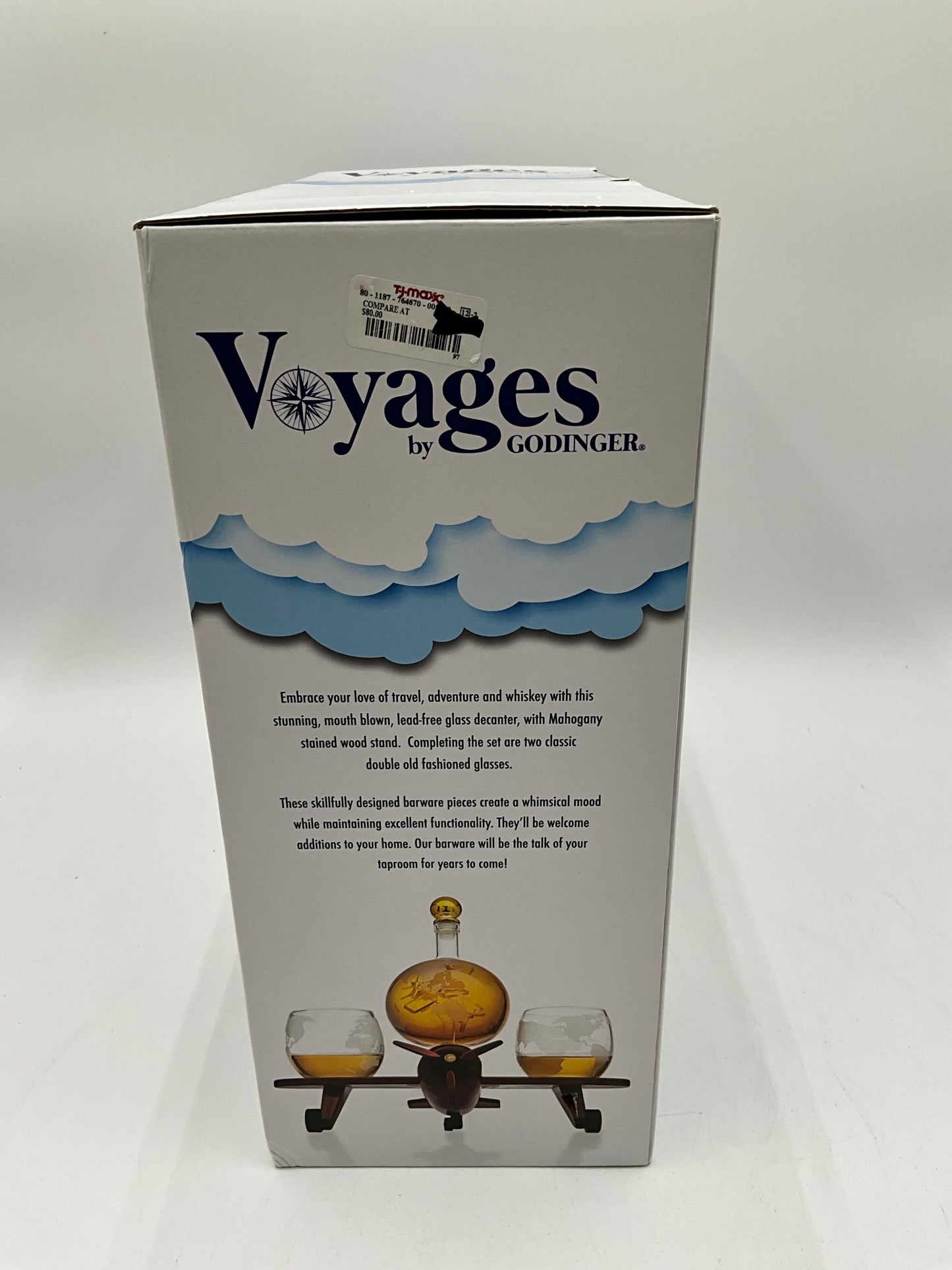 Voyages By Godinger Decanter/Glasses
