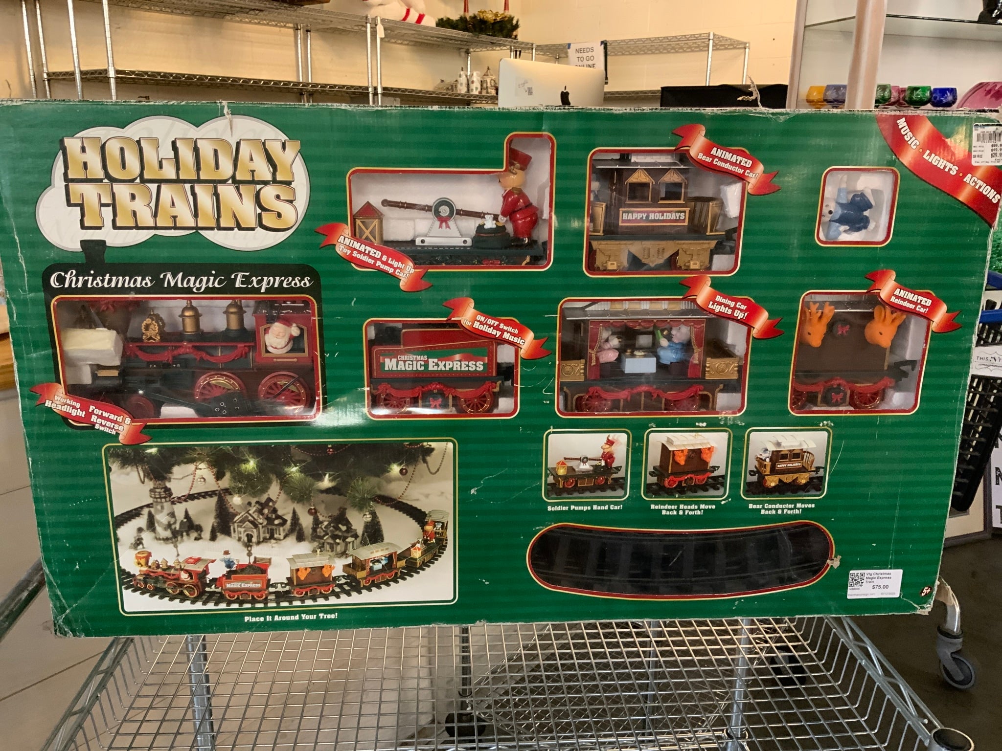 Vtg Christmas Magic Express Train