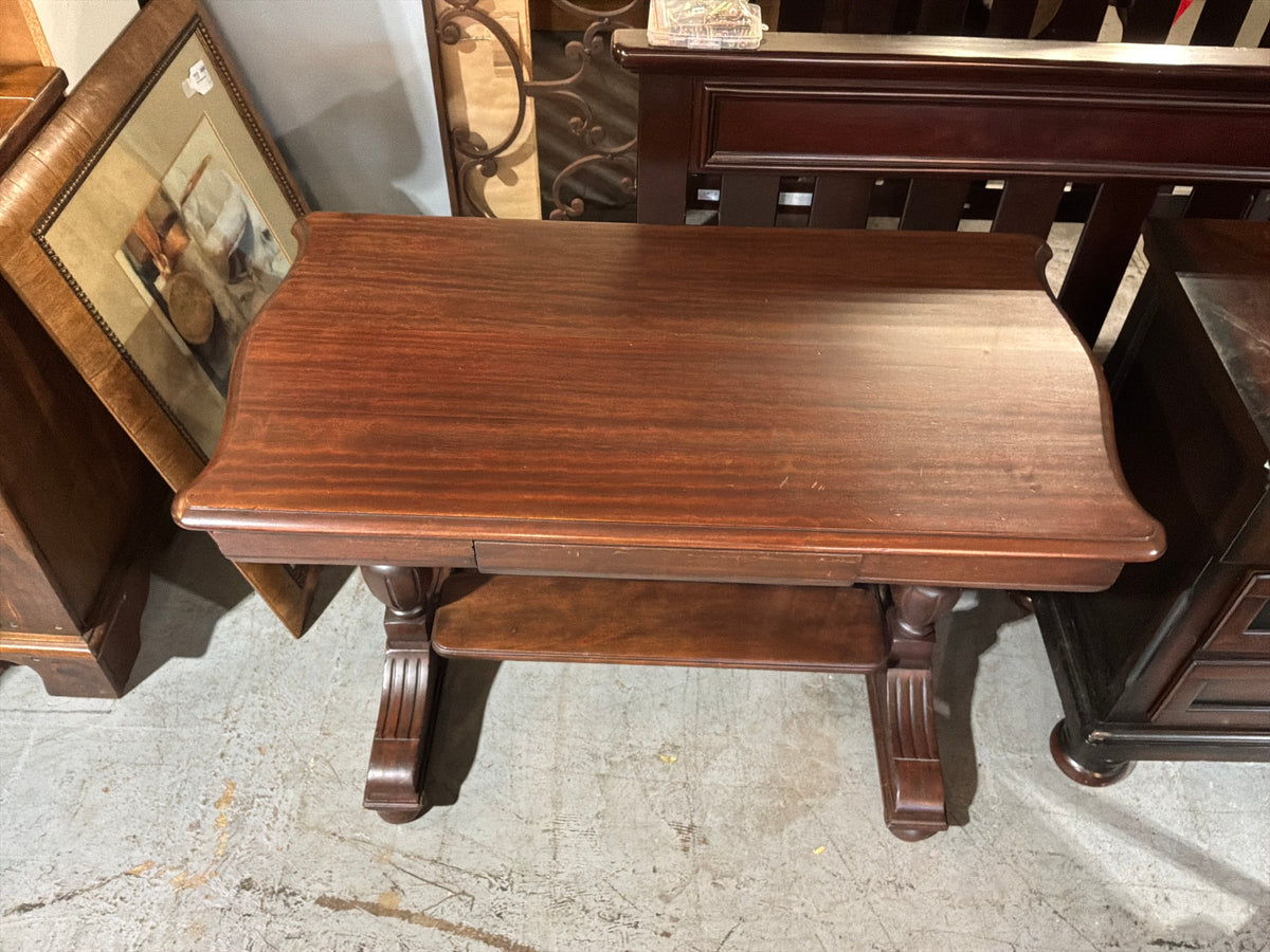 Dark Wood Secretary Table