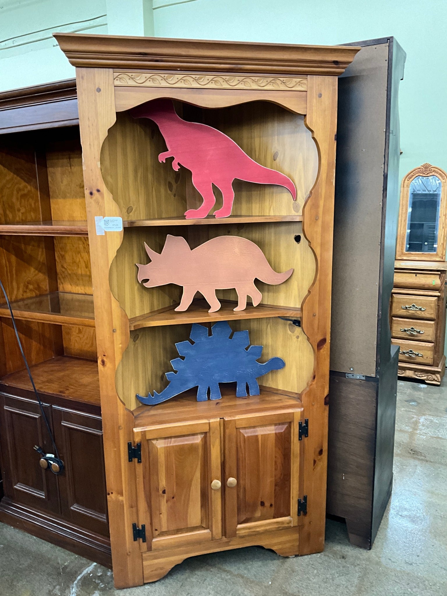 Wood Corner Cabinet