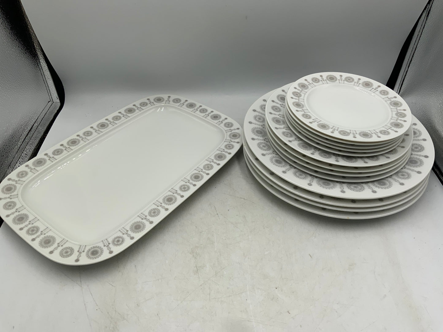 Rosenthal Grey Suns 14 pc Dish Set