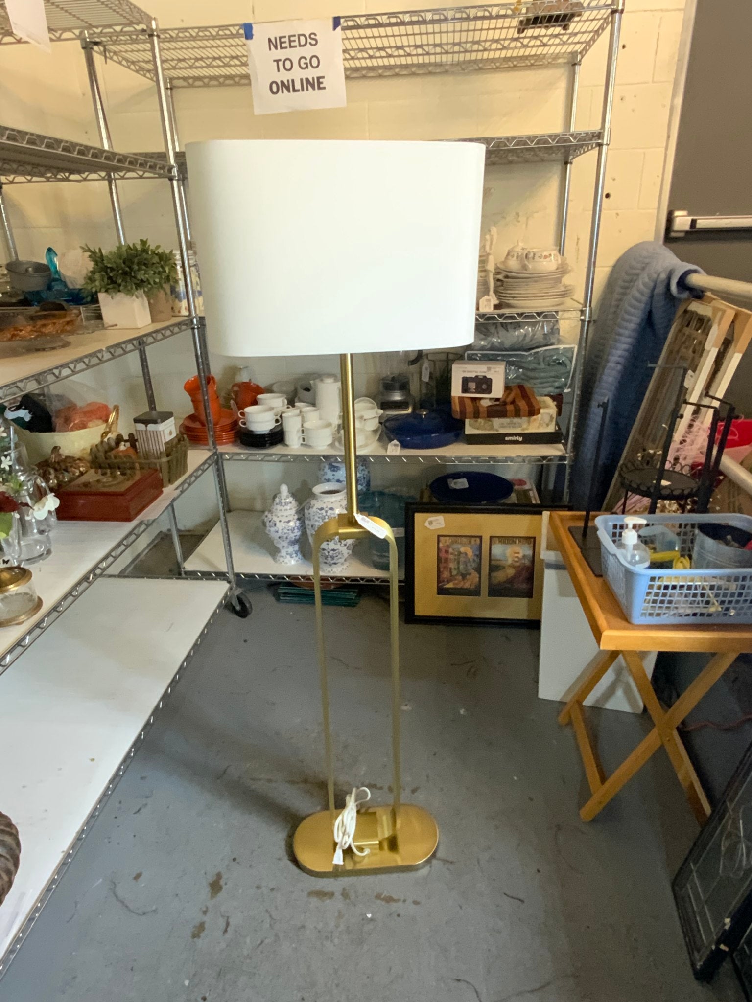 Gold Floor Lamp