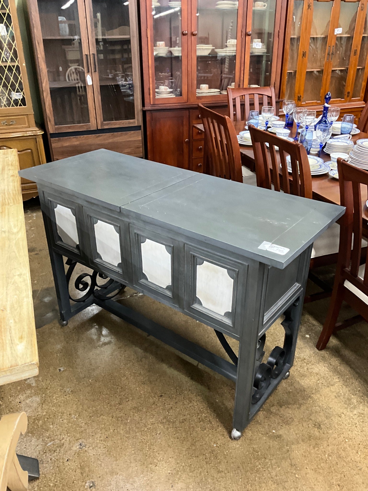 Grey Slide Top Buffet