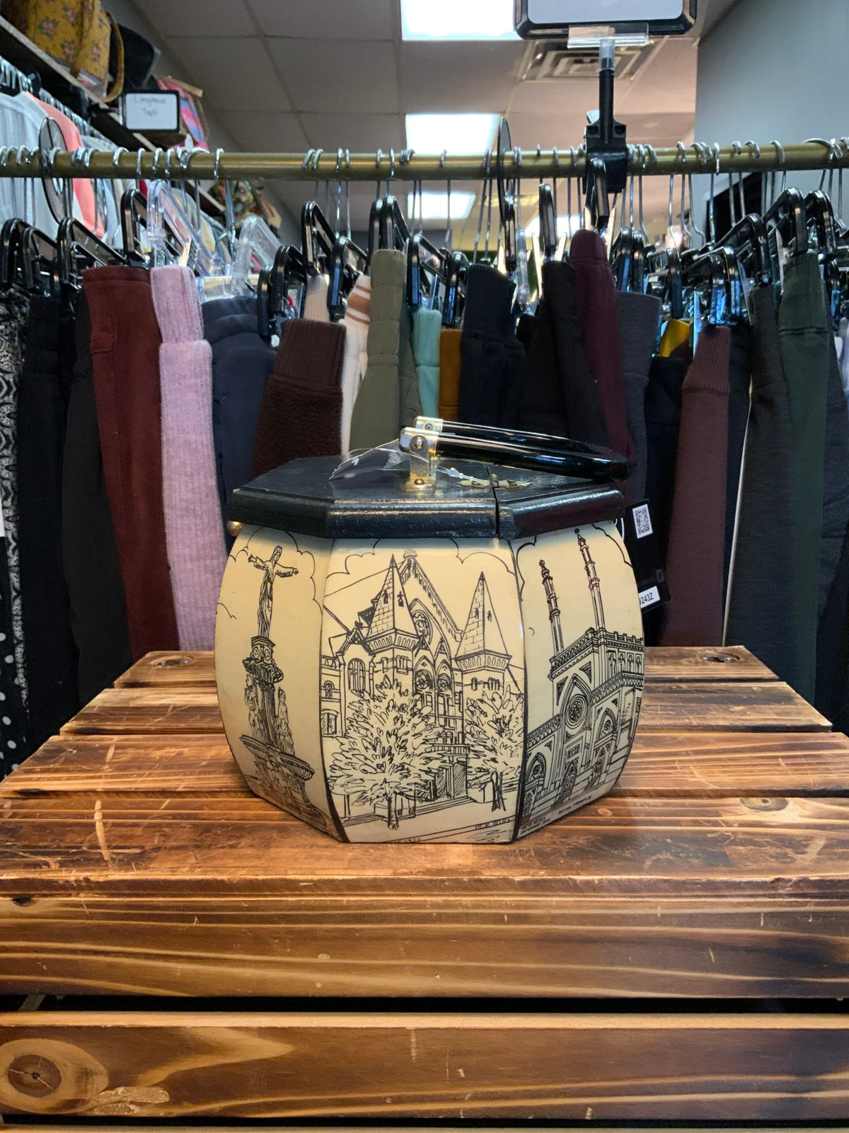 Vintage Cincinnati Scene Purse