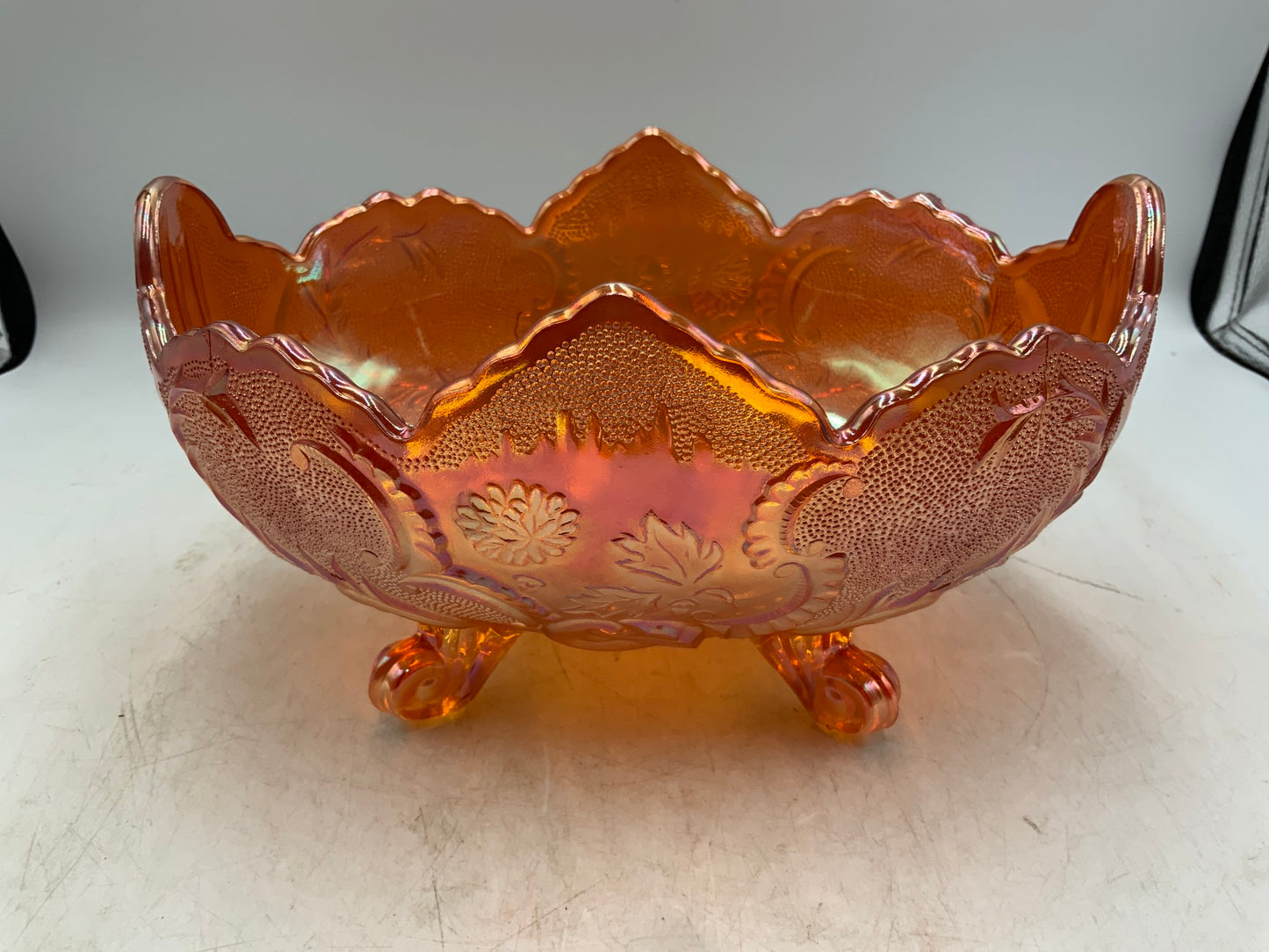 Marigold Footed Glass Bowl