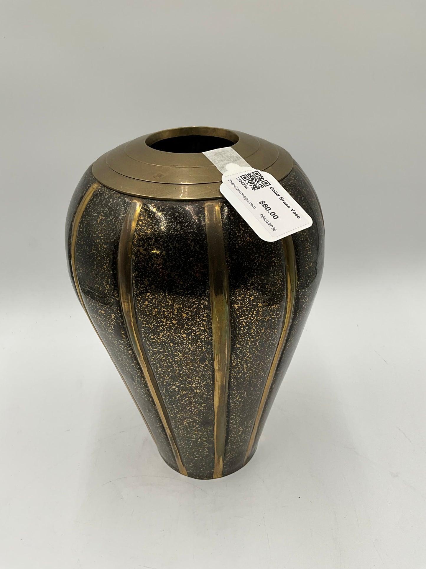 Solid Brass Vase