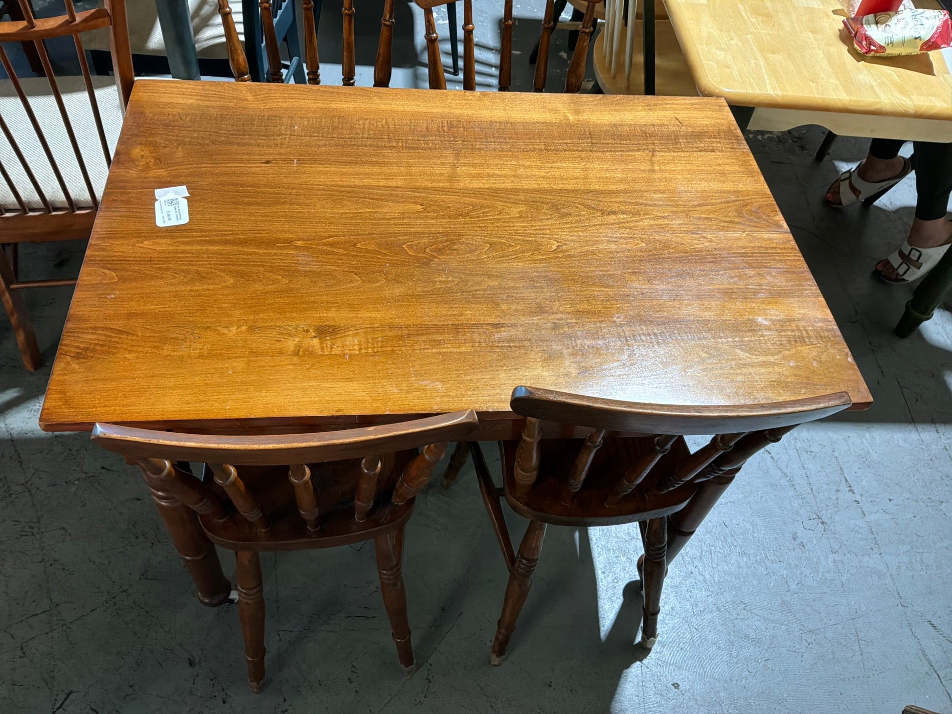 Sm Wood Dining Table W/ 4 Chairs