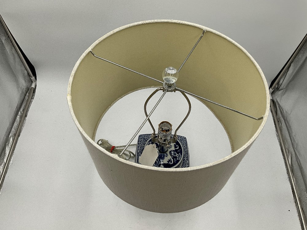 Blue & White Lamp
