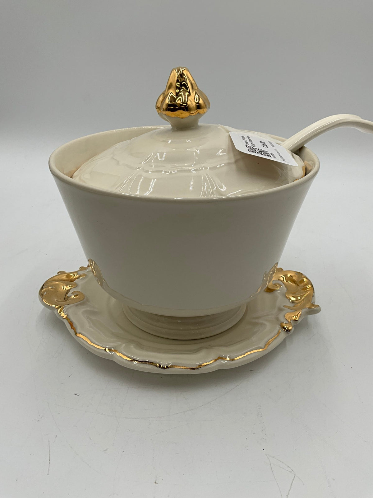 Cream & Gold Soup Tureen Set