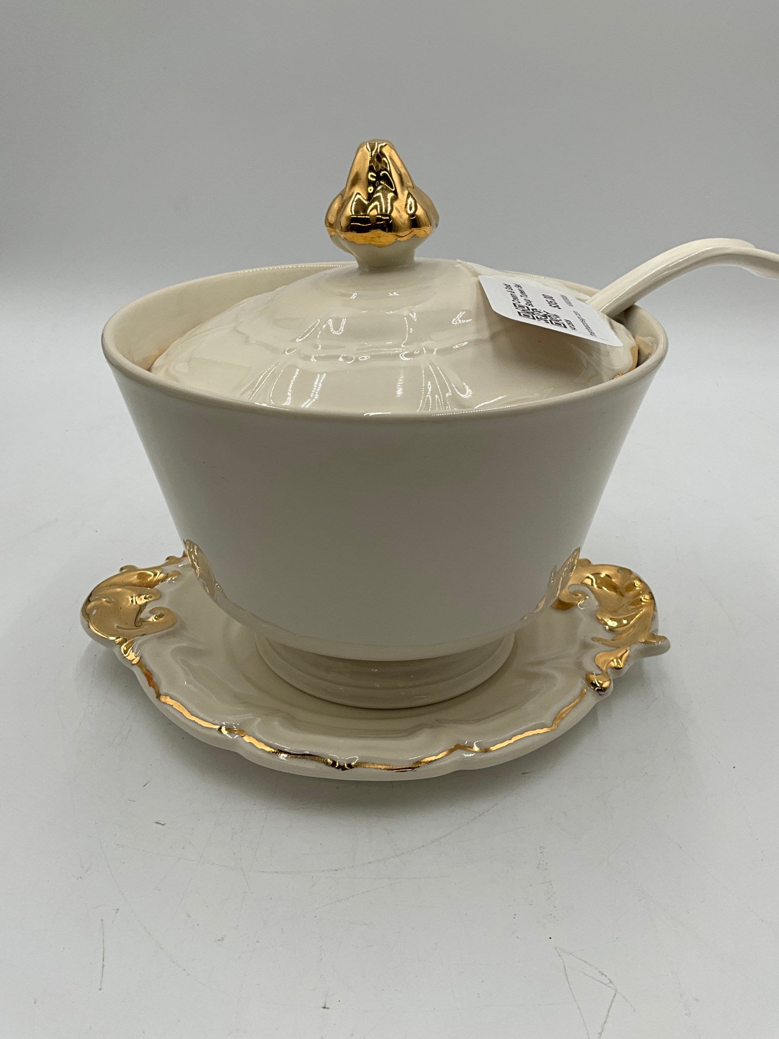 Cream & Gold Soup Tureen Set