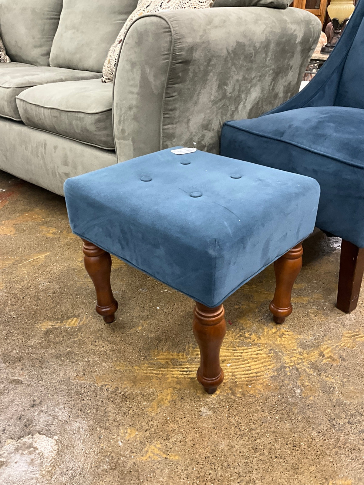 Blue Ottoman