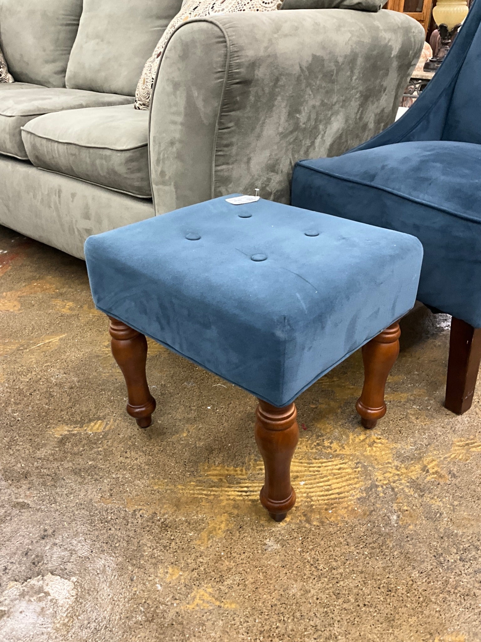 Blue Ottoman