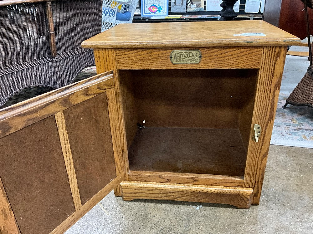 White Clad End Table