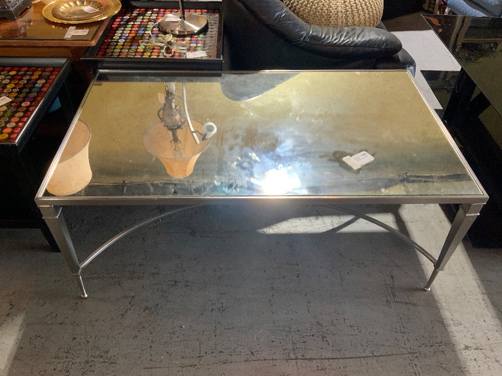 Mirrored Glass Coffee Table