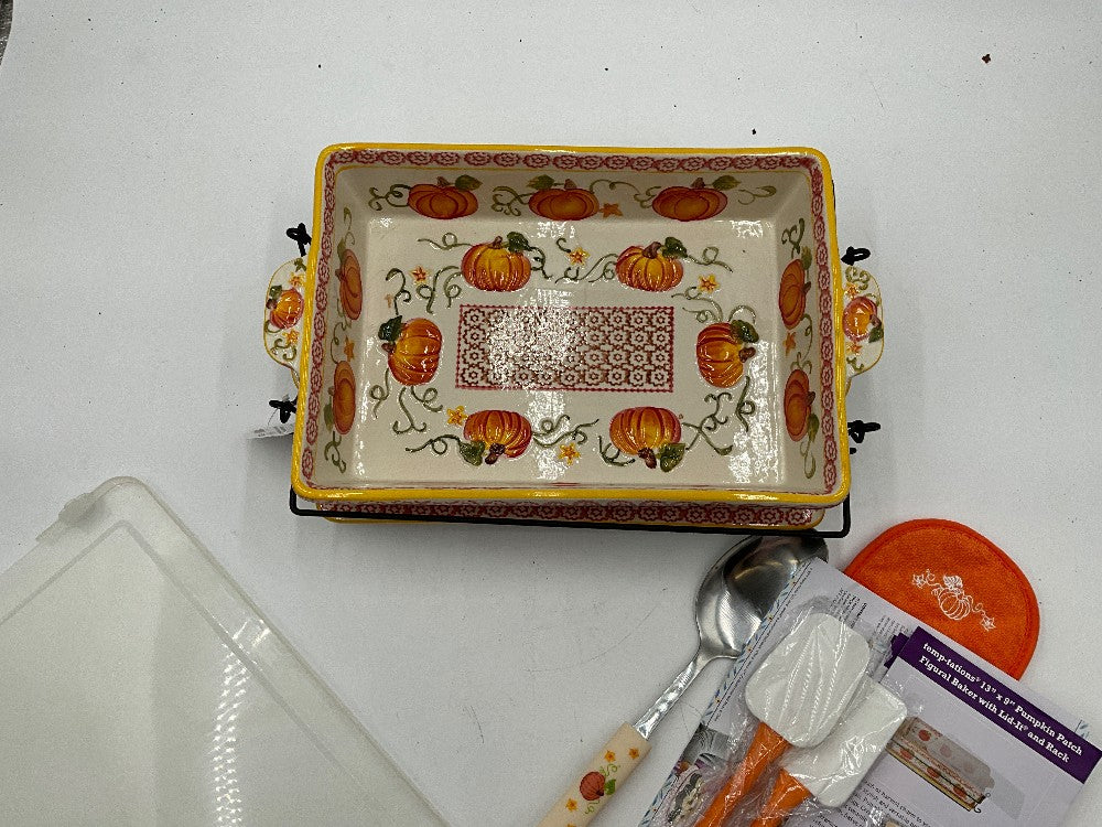 Temptations Pumpkin Patch Rectangular Baking Dish