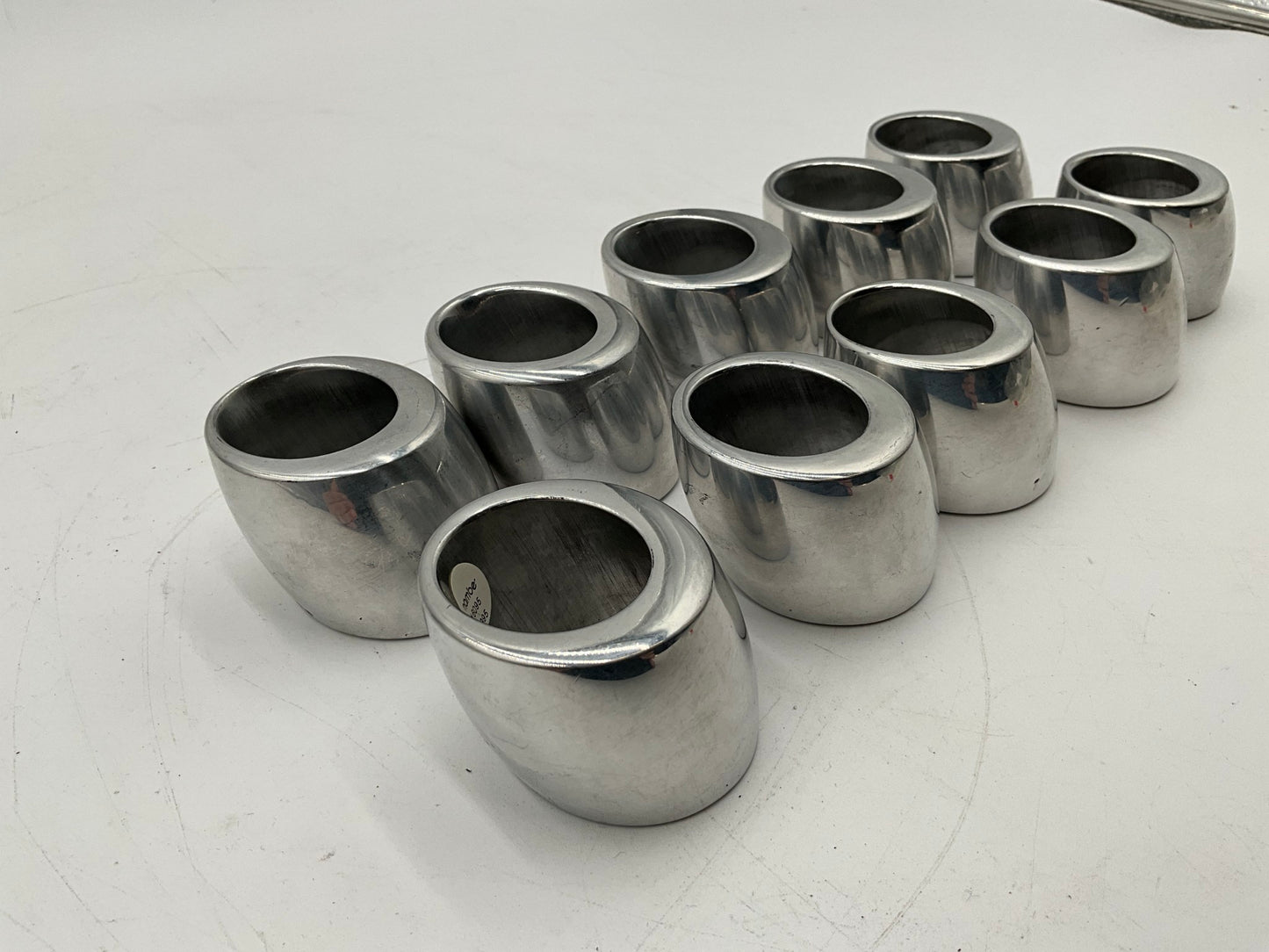Set of 10 Silver Napkin Rings