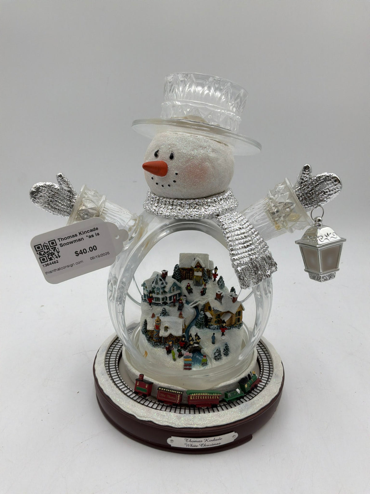Thomas Kincade Snowman  *as is
