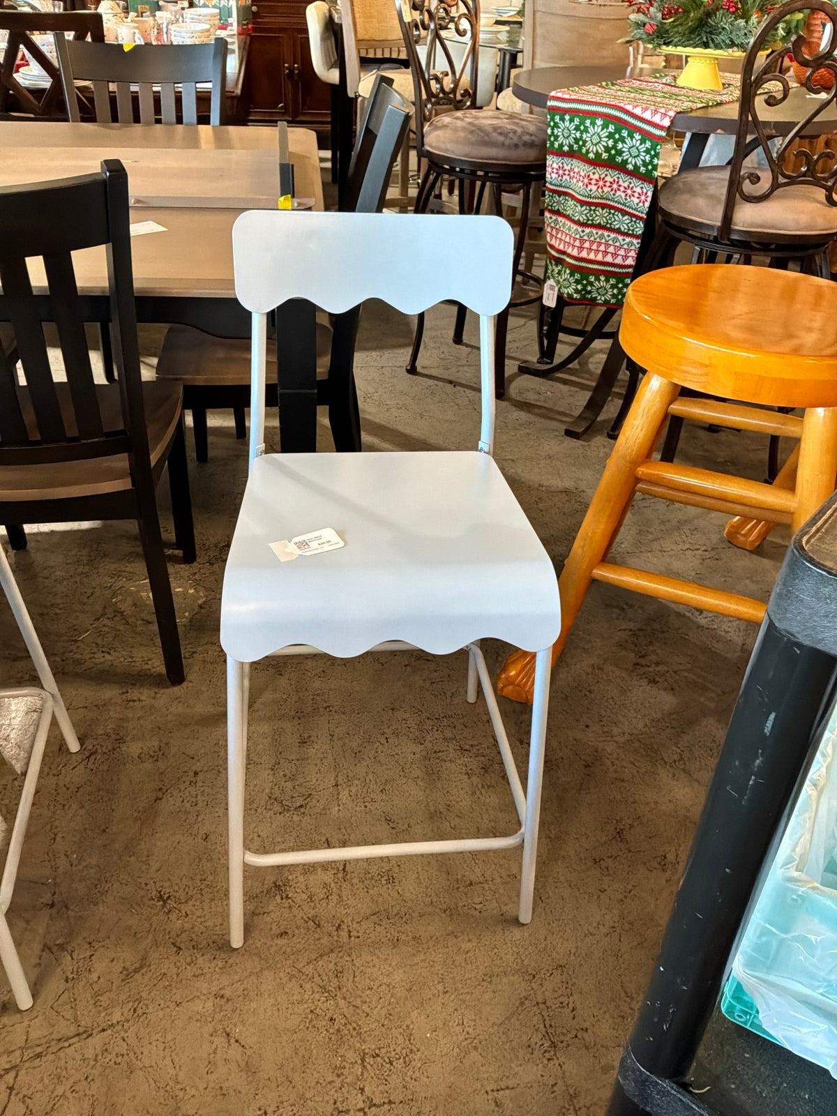 Grey Metal Barstools