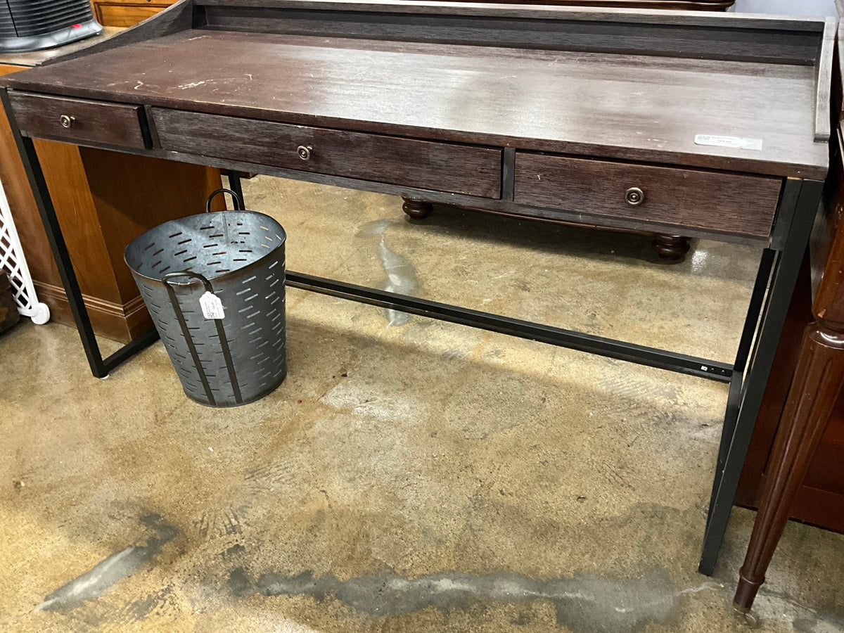 Wood 3 drawer Desk