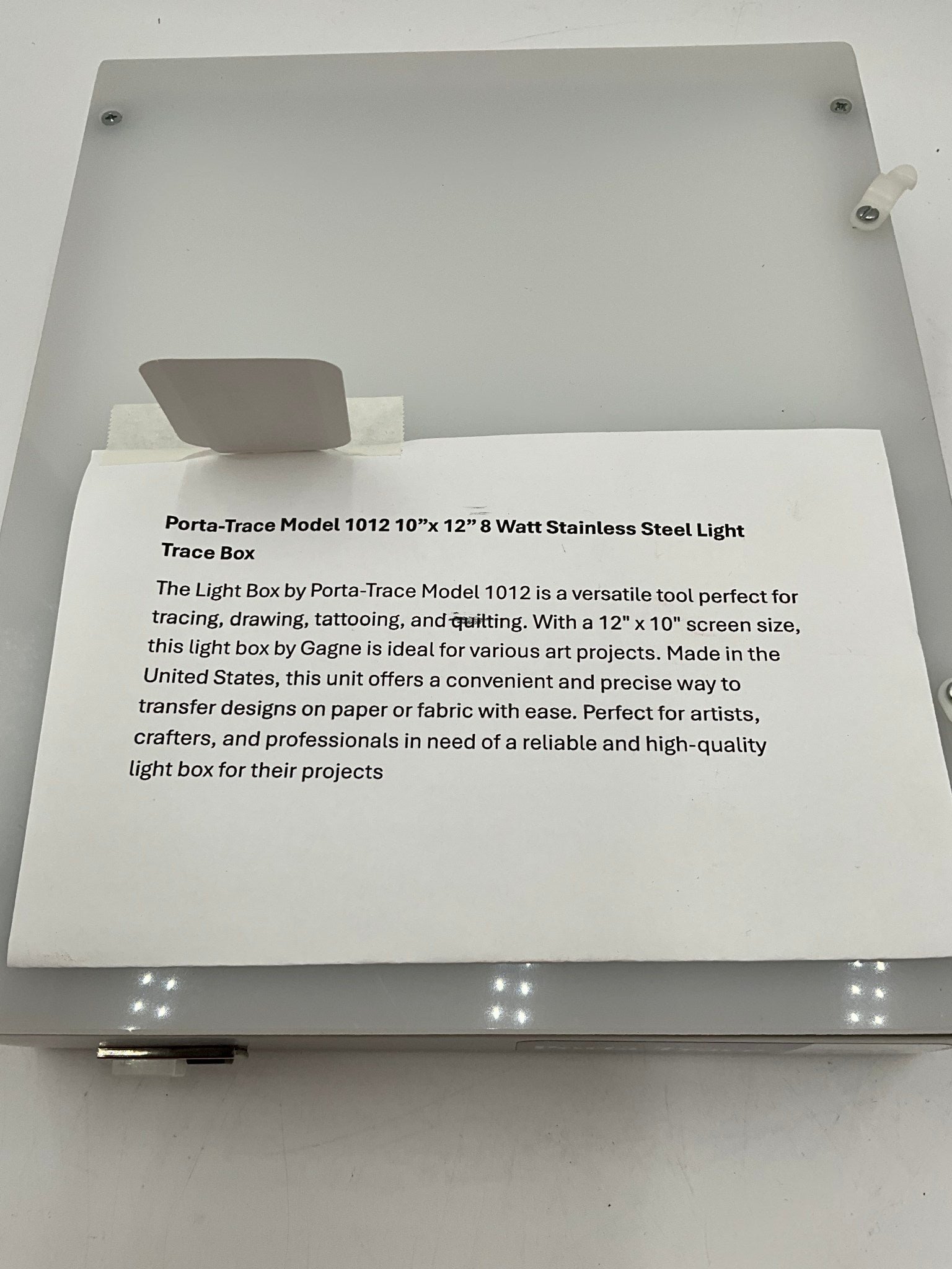 Porta-Trac Light Box