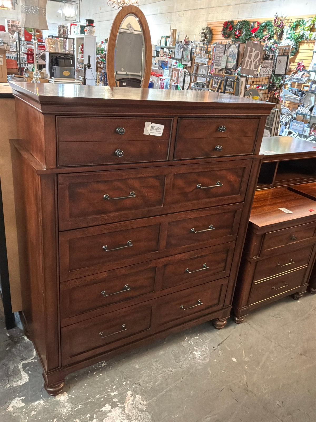 Universal Furniture Dark Wood Chest Of Drawers
