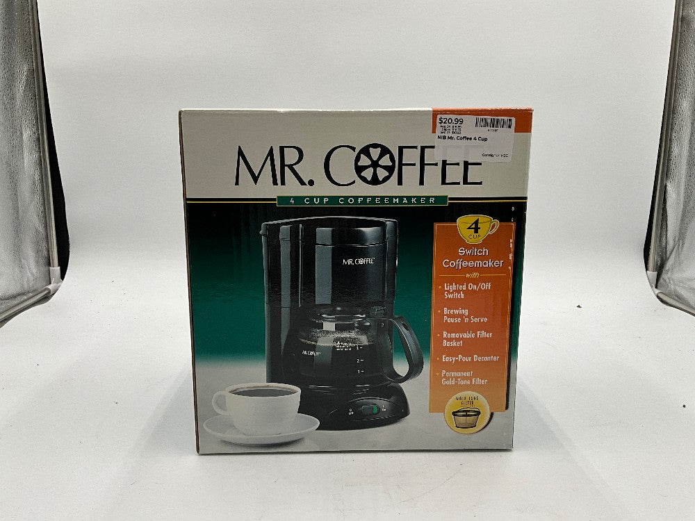 NIB Mr. Coffee 4 Cup