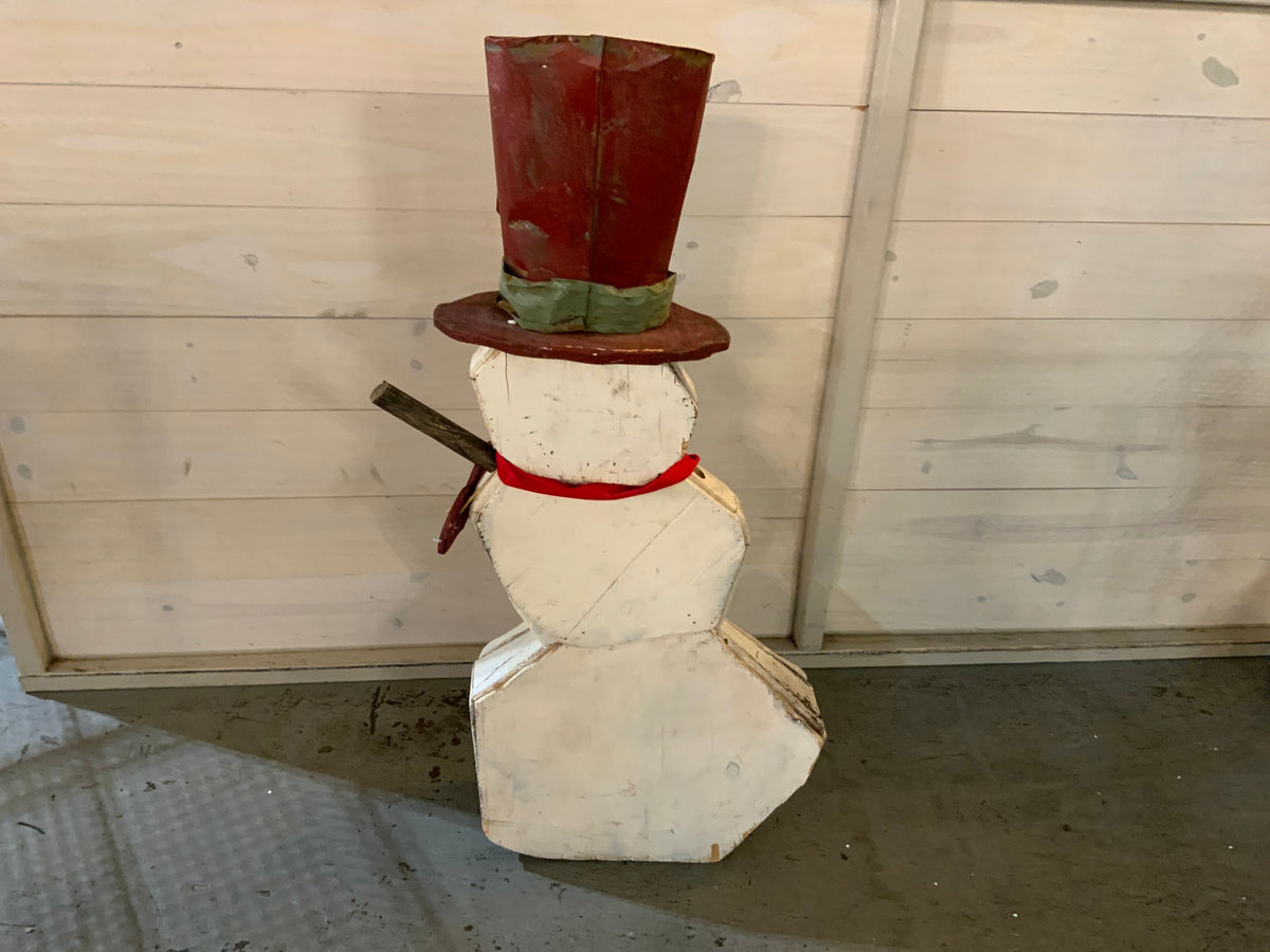 Lg Wood Snowman