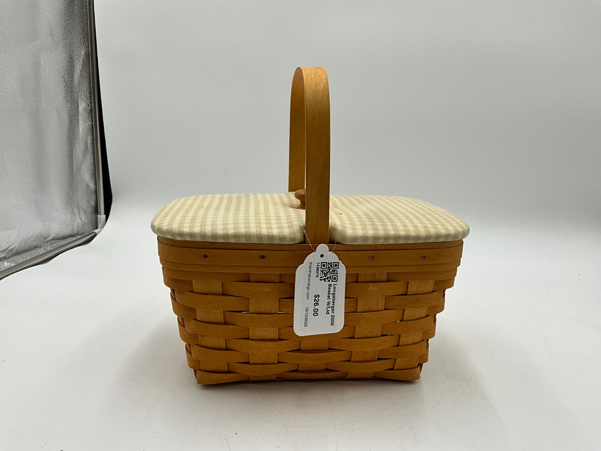 Longaberger 2000 Basket W/Lid