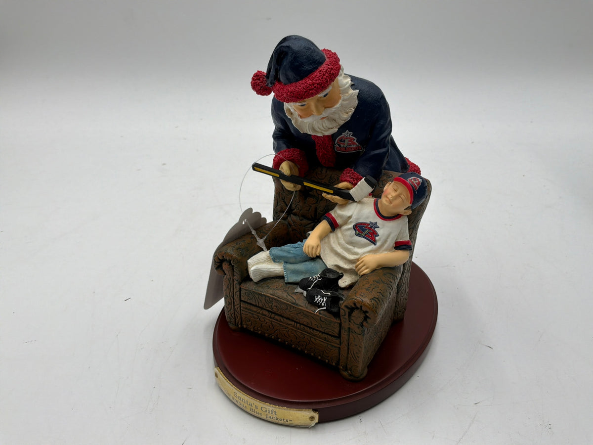 Blue Jacket Santa