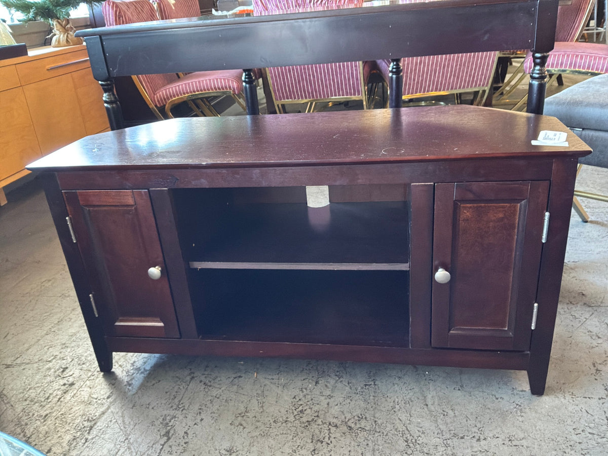 Dark Wood TV Stand