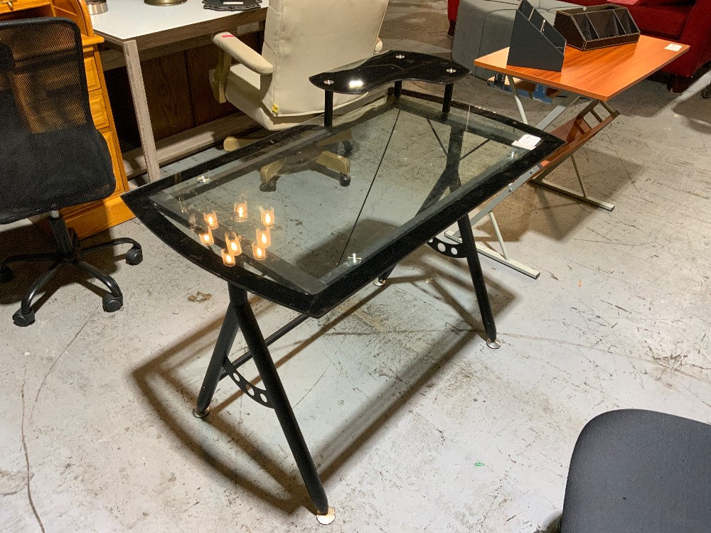 Glass/Metal Desk