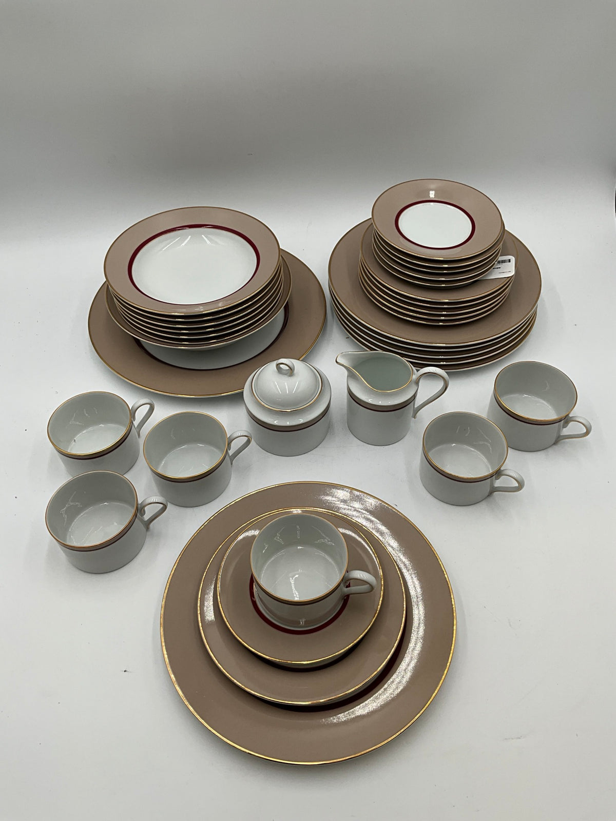 Mikasa Grandeer Taupe Serving Set of 6