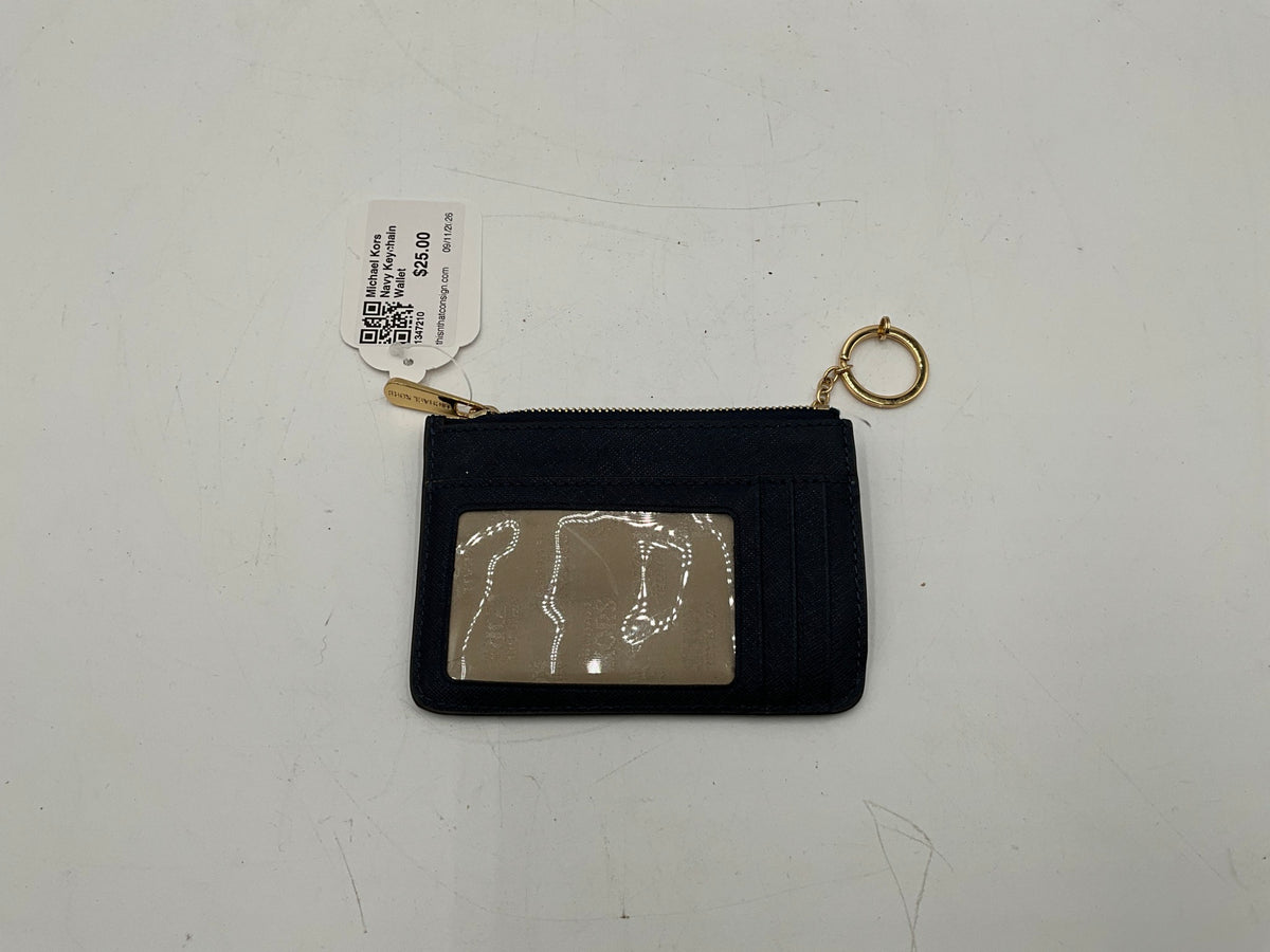 Michael Kors Navy Keychain Wallet