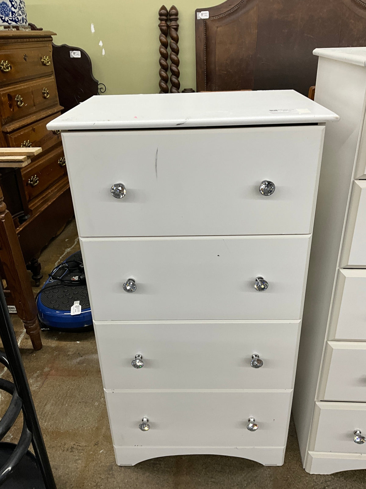 Short White Chest of Drawers